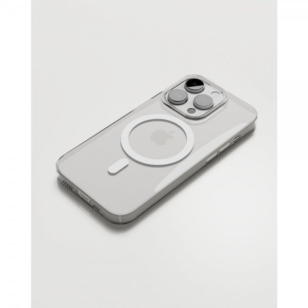 Nudient iPhone 15 Pro -ohutkotelo MagSafe läpinäkyvä