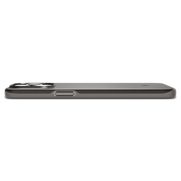 Spigen iPhone 15 Pro Thin Fit -suojakuori, Gunmetal