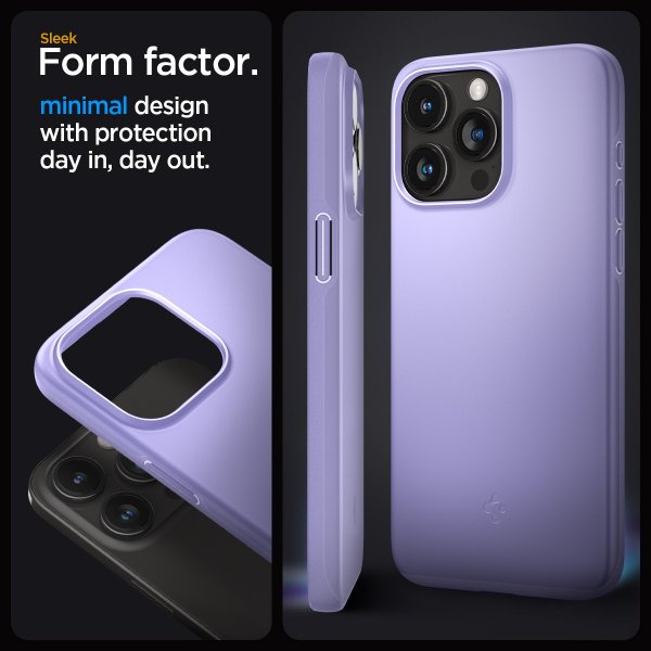 Spigen iPhone 15 Pro -suojakuori Thin Fit Iris Purple