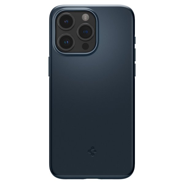 Spigen iPhone 15 Pro Thin Fit -suojakuori, Metal Slate