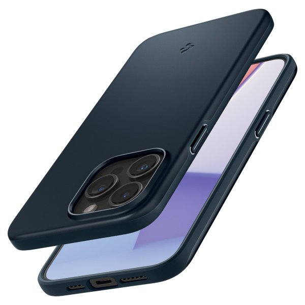 Spigen iPhone 15 Pro Thin Fit -suojakuori, Metal Slate