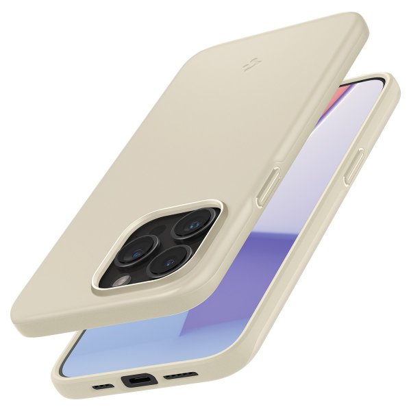Spigen iPhone 15 Pro -suojakuori Thin Fit Mute Beige