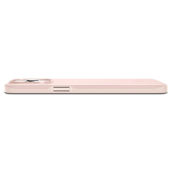 Spigen iPhone 15 Pro -suojakuori, Thin Fit, Pink Sand