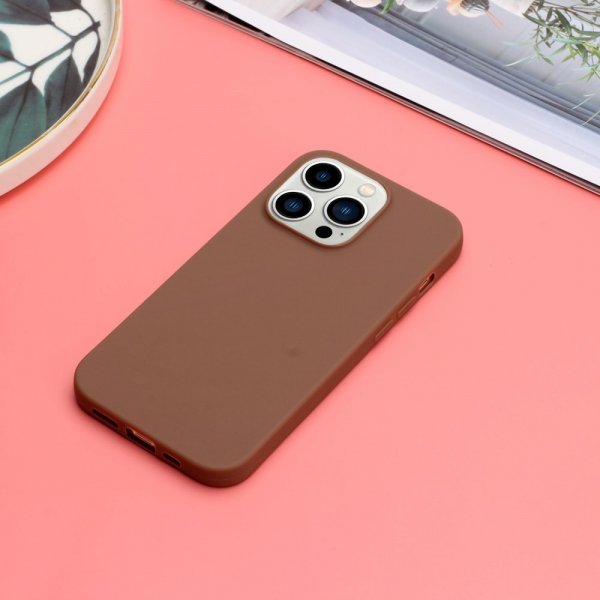 iPhone 15 Pro Kuori TPU Kahvi