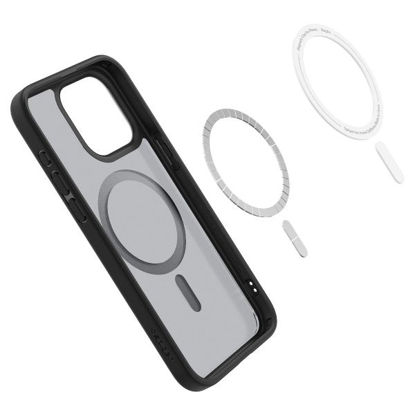 Spigen iPhone 15 Pro -suojakuori Ultra Hybrid MagFit Frost Black
