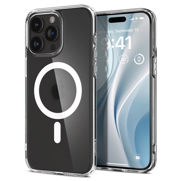 Spigen iPhone 15 Pro Kuori Ultra Hybrid MagFit Frost Clear