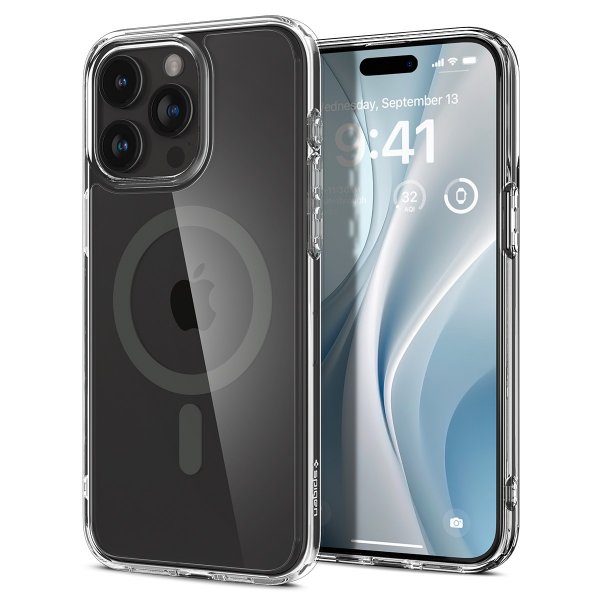 Spigen iPhone 15 Pro Ultra Hybrid MagFit -suojakuori, grafiitti