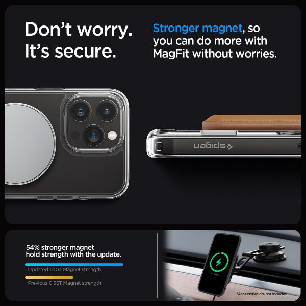 Spigen iPhone 15 Pro -suojakuori Ultra Hybrid S MagFit Graphite