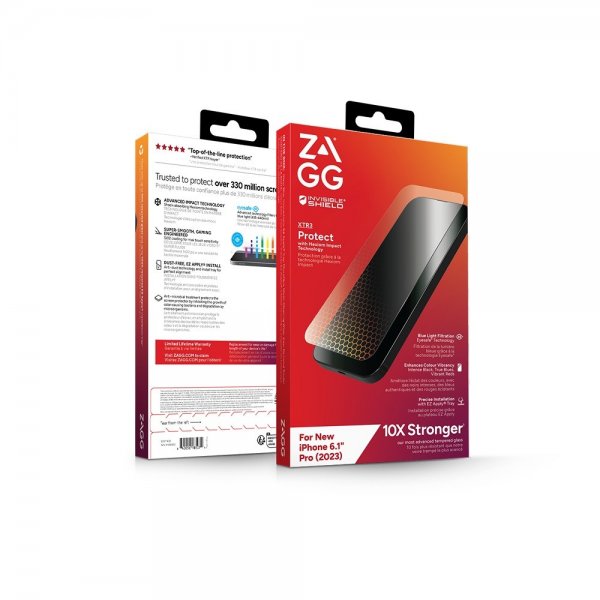 ZAGG InvisibleShield iPhone 15 Pro -näytönsuoja Glass XTR3