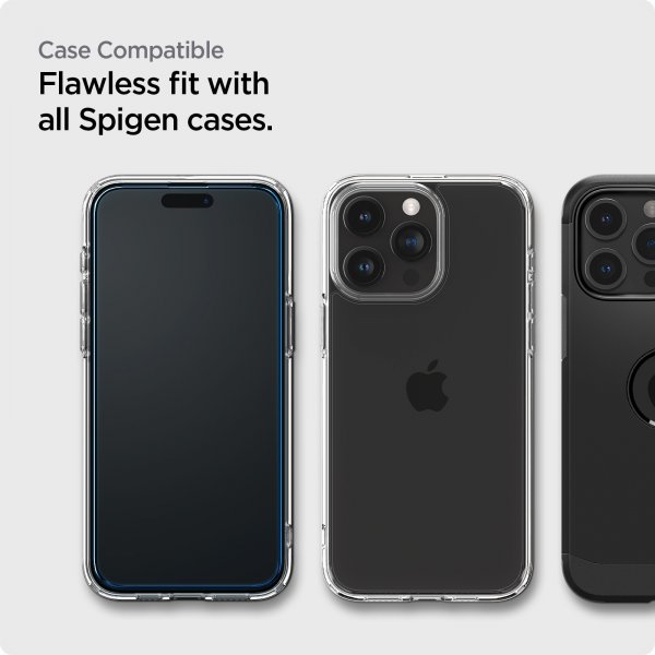 Spigen iPhone 15 Pro Näytönsuoja GLAS.tR ALIGNmaster 2-pakkaus