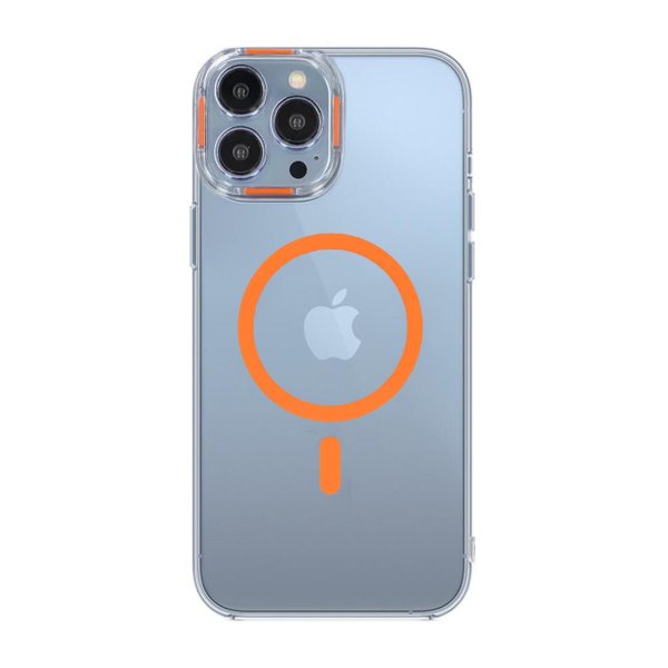 iPhone 15 Pro -kuori TPU MagSafe Oranssi