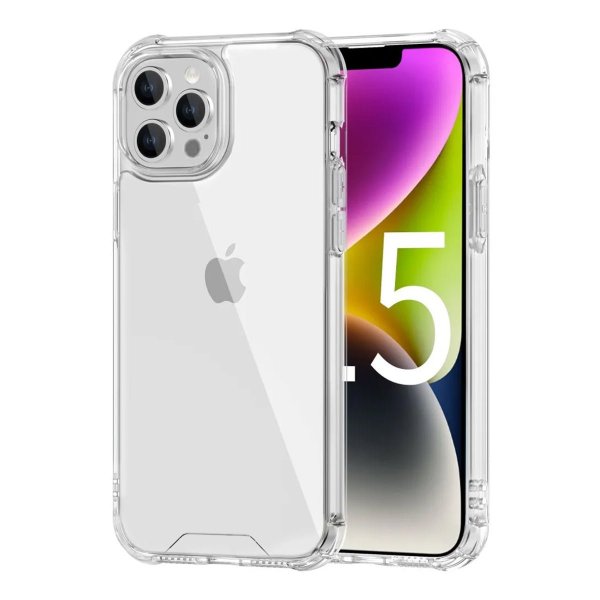 iPhone 15 Pro Iskunvaimennuskuori Läpinäkyvä