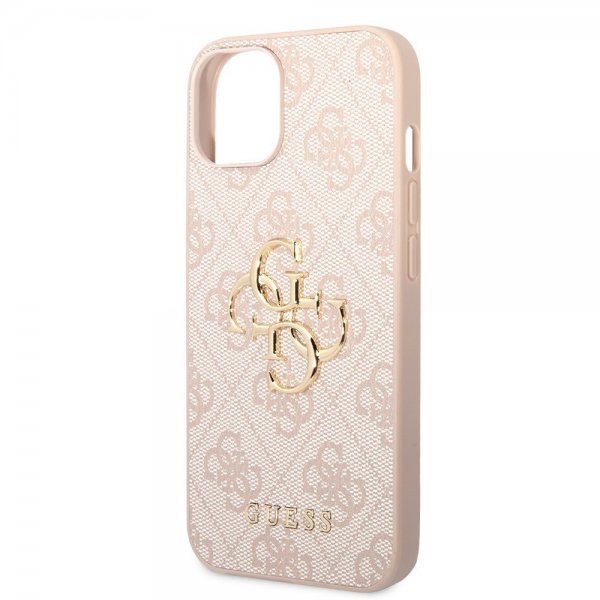 Guess iPhone 15 Kuoret 4G Logo Pinkki