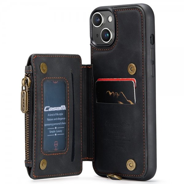 CaseMe iPhone 15 -kuori C20-sarja Musta