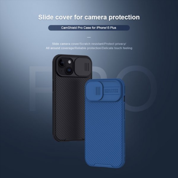 Nillkin iPhone 15 CamShield Kuori Sininen