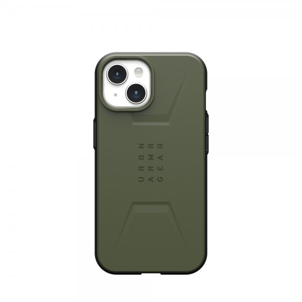 Urban Armor Gear (UAG) iPhone 15 Civilian MagSafe -suojakuori, Olive Drab