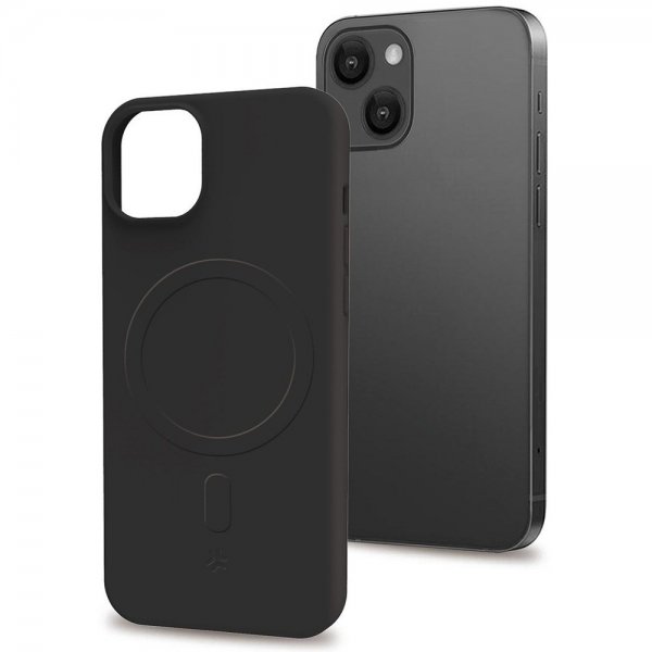 Celly iPhone 15 -suojakuori CROMOMAG, musta