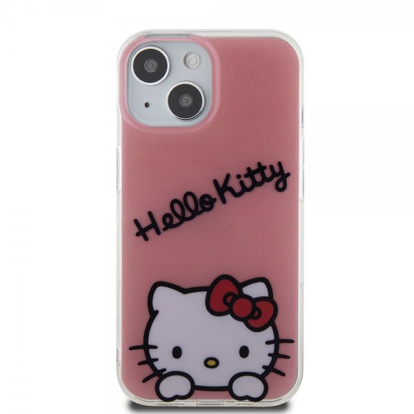 Hello Kitty iPhone 15 Kuoret Daydreaming Crossbody Pinkki