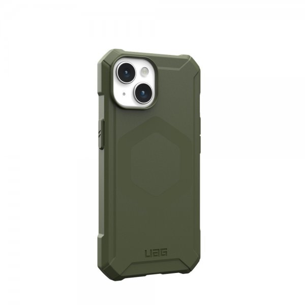 Urban Armor Gear (UAG) iPhone 15 Essential Armor MagSafe -suojakuori, Olive Drab