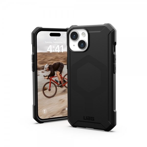 Urban Armor Gear (UAG) iPhone 15 Essential Armor MagSafe -suojakuori, musta