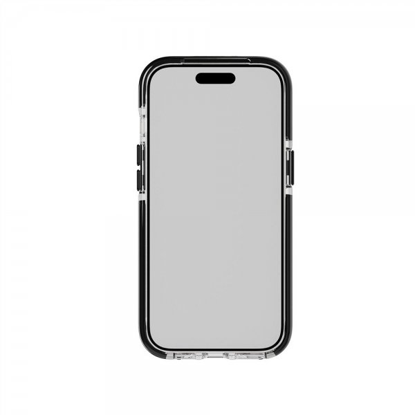 Tech21 iPhone 13/14/15/16e/17e Suojakuori Evo Crystal Kick MagSafe kirkas/musta