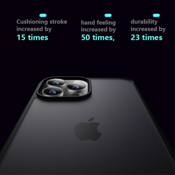 X-Level iPhone 15 Kuori Himmeä Takakansi Sininen