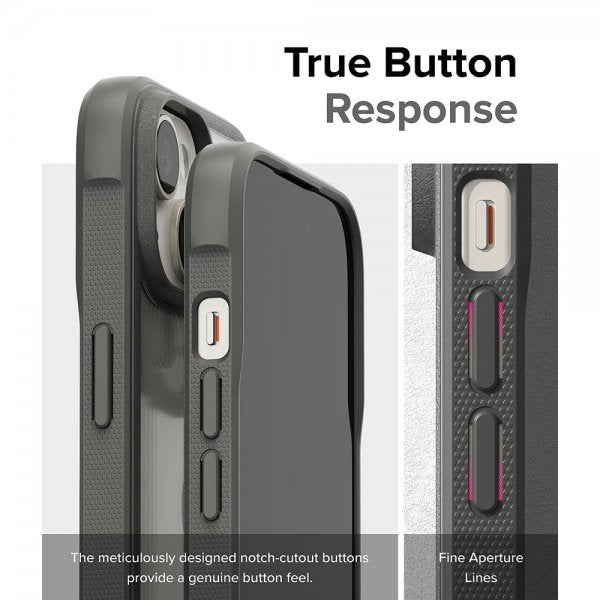 Ringke iPhone 15 -suojakuori Fusion Bold, harmaa