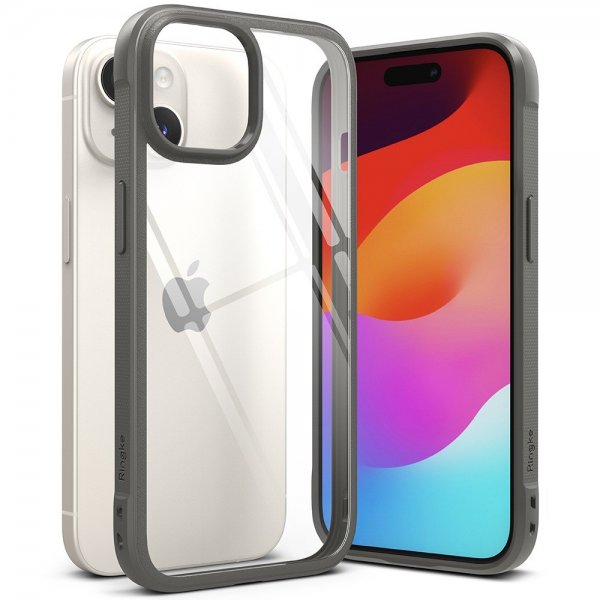 Ringke iPhone 15 -suojakuori Fusion Bold, harmaa