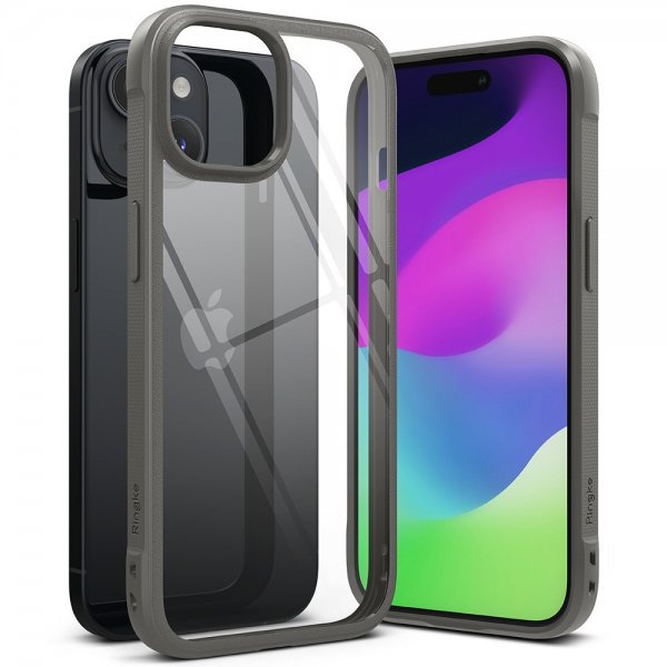Ringke iPhone 15 -suojakuori Fusion Bold, harmaa