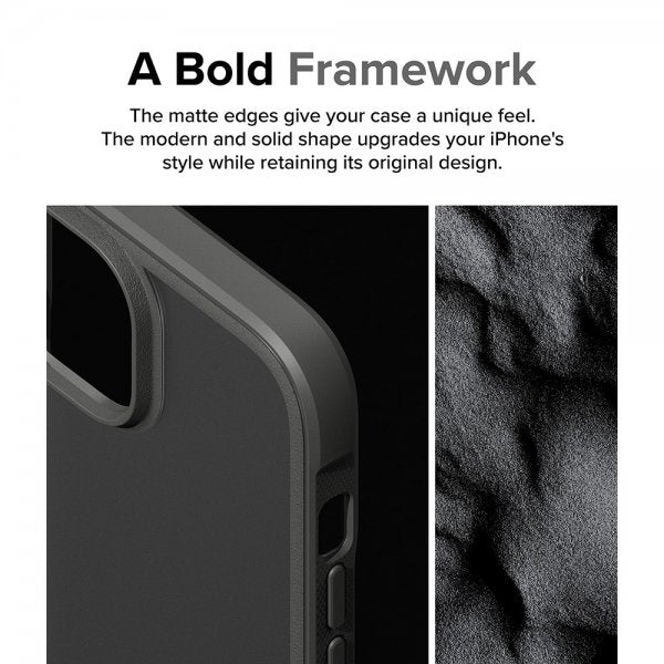 Ringke iPhone 15 Kuori Fusion Bold Matte Gray