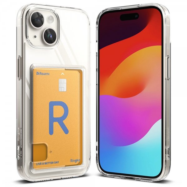 Ringke iPhone 15 -suojakuori Fusion Card Clear