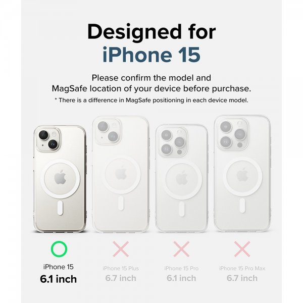 Ringke iPhone 15 Kuori Fusion Magnetic Matte