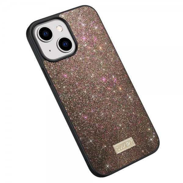 Sulada iPhone 15 Kuoret Kimalteleva Ruusukulta