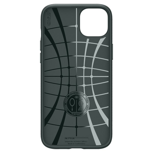 Spigen iPhone 15 -kuori Liquid Air Abyss Green