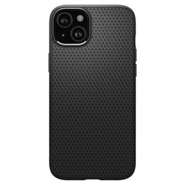 Spigen iPhone 15 -kuori, Liquid Air, mattamusta