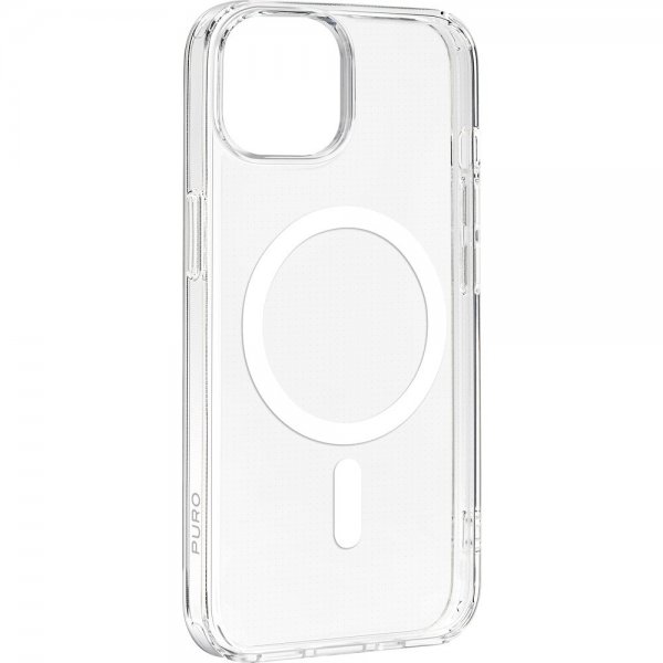 Puro iPhone 15 Lite Mag -läpinäkyvä kuori