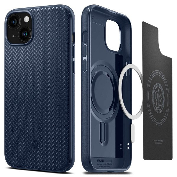 Spigen iPhone 15 -kuori Mag Armor MagFit Navy Blue