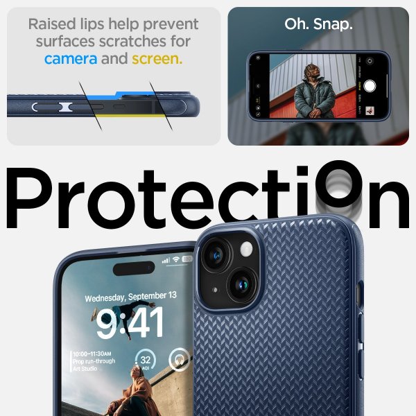 Spigen iPhone 15 -kuori Mag Armor MagFit Navy Blue