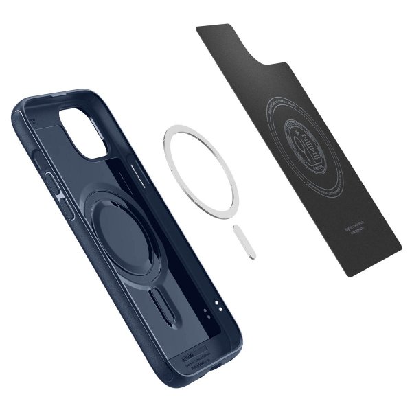 Spigen iPhone 15 -kuori Mag Armor MagFit Navy Blue