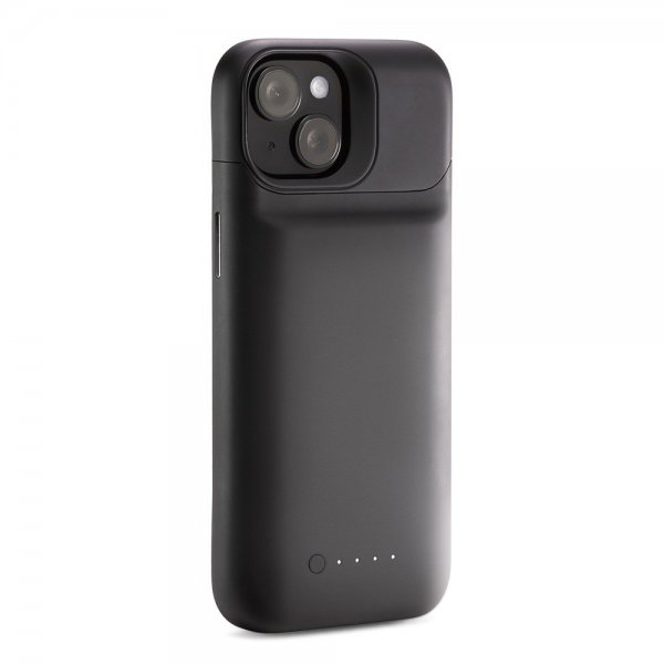 Mophie iPhone 15 -kuori integroidulla Juice Pack -varavirtalähteellä, musta
