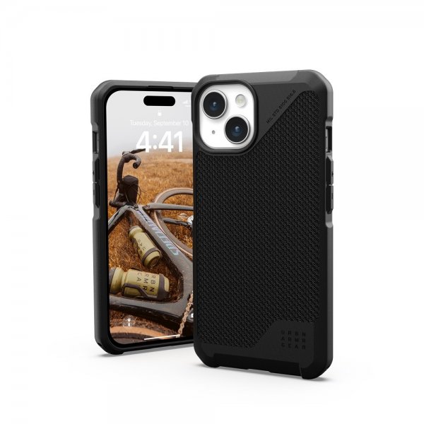 Urban Armor Gear (UAG) iPhone 15 -suojakuori Metropolis LT MagSafe Kevlar Black
