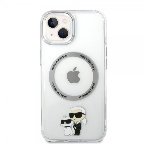 Karl Lagerfeld iPhone 15 Suojakuori NFT Karl & Choupette Läpinäkyvä