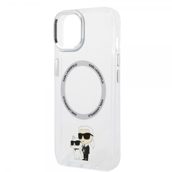 Karl Lagerfeld iPhone 15 Suojakuori NFT Karl & Choupette Läpinäkyvä