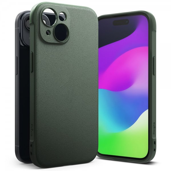 Ringke iPhone 15 -suojakuori Onyx Dark Green