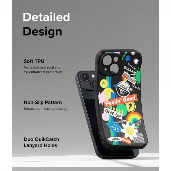 Ringke iPhone 15 Kuori Onyx Design Sticker