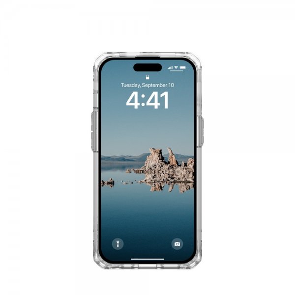 Urban Armor Gear (UAG) iPhone 15 -kuori, Plyo MagSafe, Ice Silver