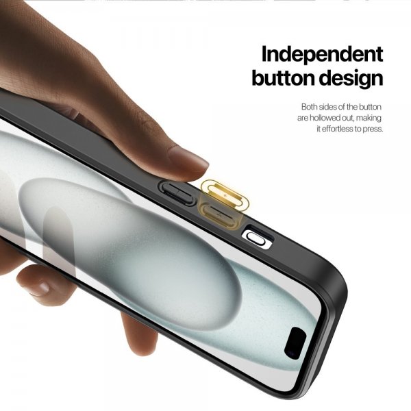 Dux Ducis iPhone 15 -kuoret Rafi II Series MagSafe Musta