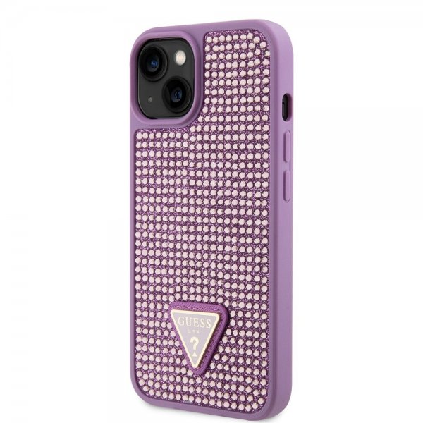 Guess iPhone 15 Kuori Strassikoristeinen Violetti