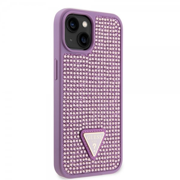 Guess iPhone 15 Kuori Strassikoristeinen Violetti