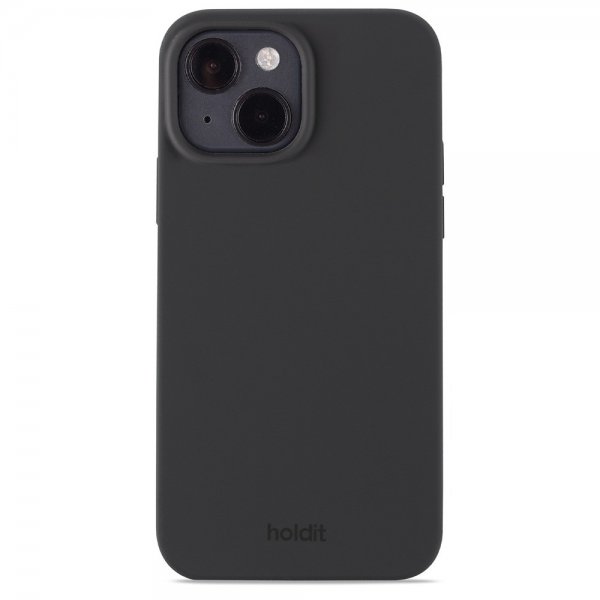 holdit iPhone 15 Silikonikuori Musta